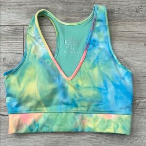 Colorful Tie-Dye Sports Bra